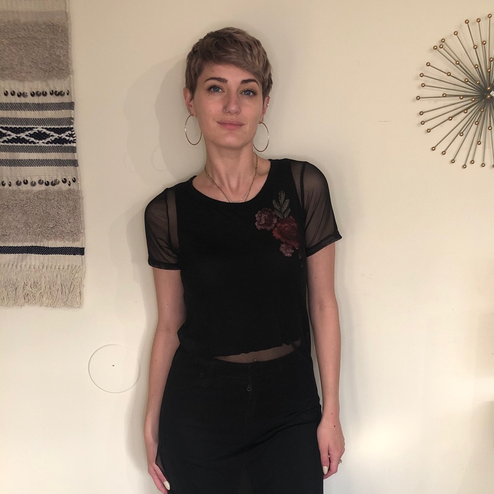 SOLD-  Sheer Long Top